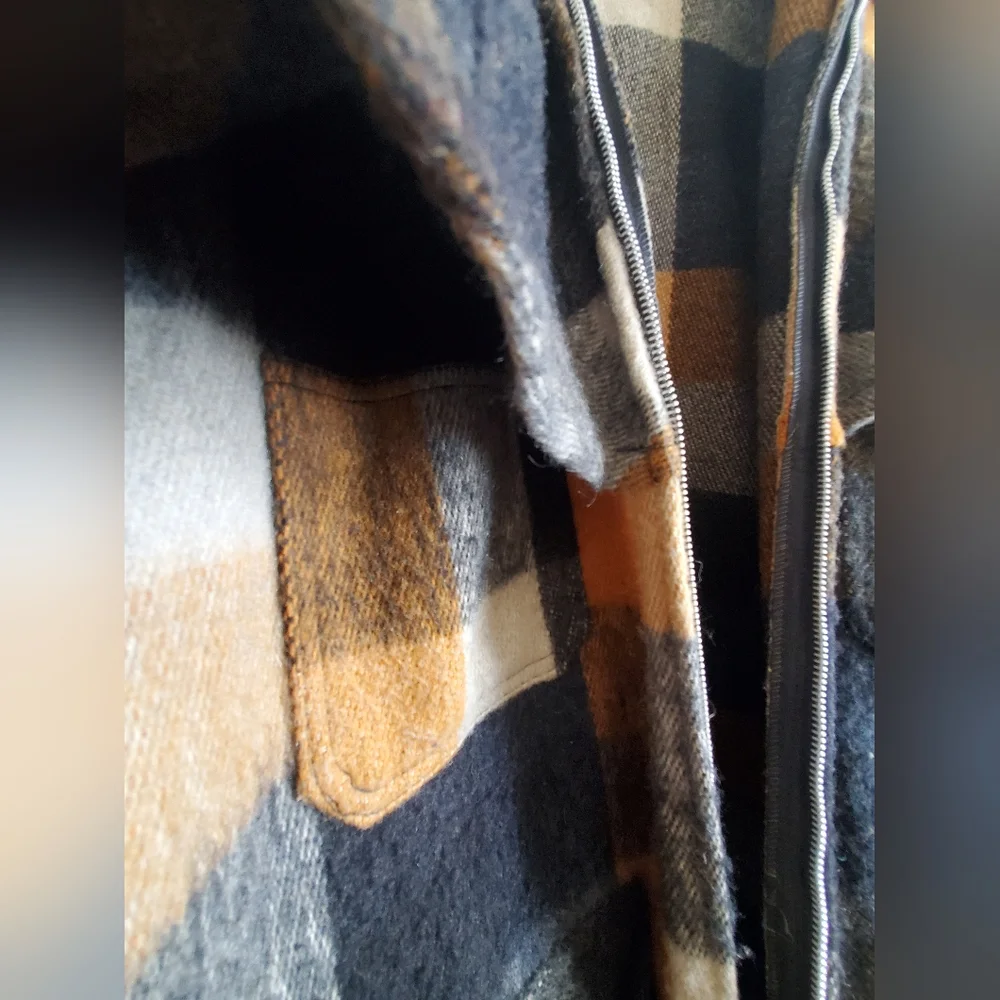 Vintage Shacket shirt like jacket rare and warm unisex Large - Picture 12 of 14